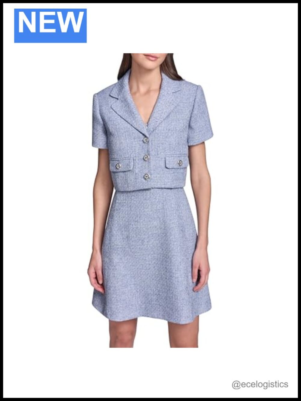 Karl Lagerfeld Tweed Cropped Jacket